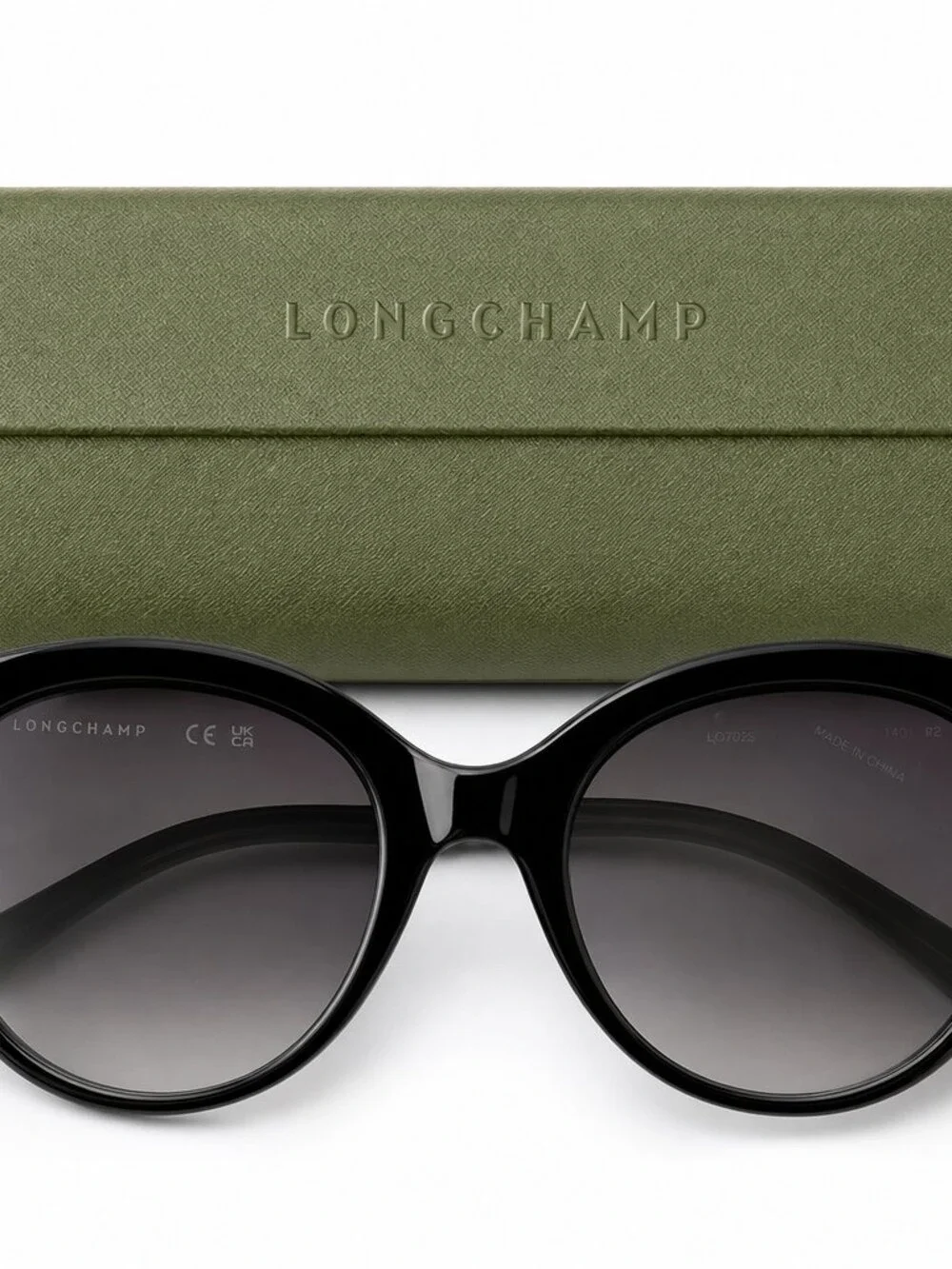 Brand New Longchamp Black Cat-Eye Sunglasses with Case & Cloth | Style LO6044